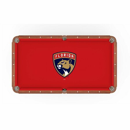 HOLLAND BAR STOOL CO 9 Ft. Florida Panthers Pool Table Cloth PCL9FlaPan